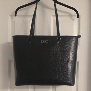 Kate Spade Bridget Crinkle Leather Patent Black